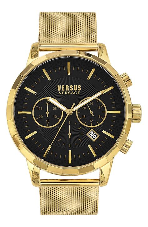 versus versace eugene chronograph|Versus Versace Men's Chronograph Quartz Eugene Gold.